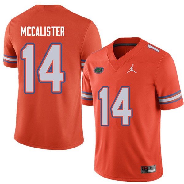 Jordan Brand Men #14 Alex McCalister Florida Gators College Football Jerseys Orange
